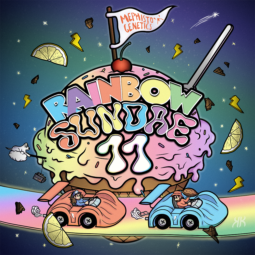Rainbow Sundae 11 Free Cross!